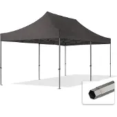 TOOLPORT 3x6 m stål, pop up partytelt, uden sidepaneler, mørkegrå