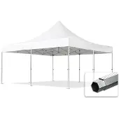 TOOLPORT 5x5 m aluminium, pop up partytelt, uten sidepaneler, hvit
