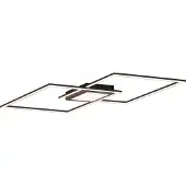JUST LIGHT LED-taklampe Asmin, CCT, svart, 106 x 37 cm