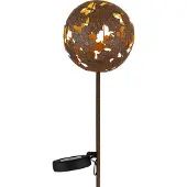 Globo LED-lampe med jordspyd 36747, globus, rustbrun, metall