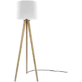 HerzBlut Elli gulvlampe, oljet/hvit eik