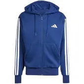 Adidas Essentials 3 Stripes Fleece Genser Med Hel Glidelås