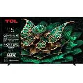 TCL 115C7K - 115" Diagonalklasse (114.5" synlig) - C7K Series LED-bakgrunnsbelyst LCD TV - QLED - Smart TV - Google TV - 4K UHD (2160p) 3840 x 2160...