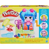 Play-Doh Hair Stylin'' Salon lekesett, håndverkssett for barn, 3 år, giftfri, flerfarget