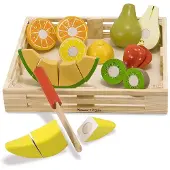 Melissa & Doug Food Play Wooden Cutting Fruit Leketøy