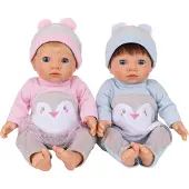 Tiny Treasures Dukker - Tvillinger - Baby Penguin Sett - - OneSize - Dukke
