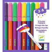 Djeco Trylletusjer - 10 Farger - - OneSize - Tusj