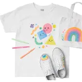 Ooly Tekstiltusjer - 12 stk. - Stofftegnere - - OneSize - Tusj