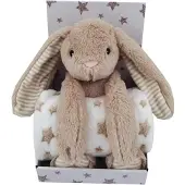 CarloBaby Carlo Baby Beige Kanin med Babyteppe i fleece