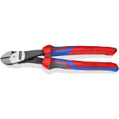 Knipex 74 22 250, Diagonal tang, Kromvanadiumstål, Plast, Blå, Rød, 250 mm, 437 g