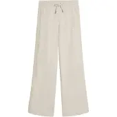 Puma HER High-Waist Wide-Leg Pants Women, Clothing, Alpine Snow, XS