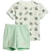 Adidas Shorts Sett - I SW MNDO - Owhite/Multco - - 1 år (80) - Shorts