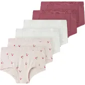 Name it Hipsters - NkfHipster - 6-pack - Mauve Morgen/Cherry/Ros - - 4 år (104) - Hipsters