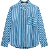 Superdry Poplin Relaxed Fit Skjorte Med Lange Ermer