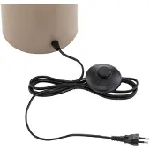 Emibig Gulvlampe Etno LP4, beige, glass/stål, høyde 140 cm, G9