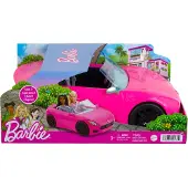 Barbie Rosa Konvertibel Kjøretøy Leketøy Med Rullende Hjul Dukke