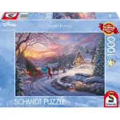 Schmidt Puslespill Disney Cinderella Bringing Home for Christmas 1000 brikker Schmidt