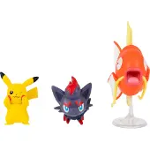Pokémon Battle Figure 3 pk Pikachu/Magikarp/Zorua