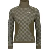 Mons Royale Ascender Merino Mock Neck Teknisk skjorte grønn