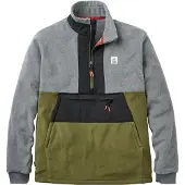 Passenger Woodland Hoodless 2.0 Half-Zip Fleecegenser grå