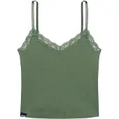 Superdry Essential Lace Trim Crop Cami Ermeløs Topp