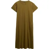 Superdry for woman. W8011868A Green Tone Dress (M), Casual, Cotton, Short sleeve