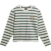 Superdry for woman. W6012109A Country Club T-shirt white (M), Casual, Cotton, Long sleeve