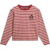Superdry for woman. W6012109A Country Club T-shirt red (L), Casual, Cotton, Long sleeve