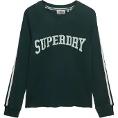 Superdry for woman. W6012134A Graphic T-shirt green (XS), Casual, Cotton, Long sleeve