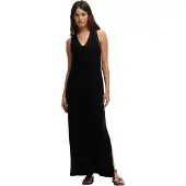 Superdry Laddered Jersey Maxi Ermeløs Lang Kjole