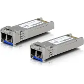 Ubiquiti U Fiber Single-Mode - SFP+ transceivermodul - 10GbE - LC-enkeltmodus - opp til 10 km - 1310 nm (en pakke 20)