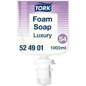 Tork Skumsåpe S4 Luxury 1000 ml, klar, med parfyme - (6 stk. x 1000 ml/kartong)