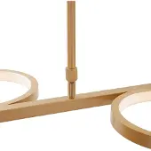QAZQA Moderne pendellampe gull inkl. LED 3-trinns dimbar 3-lys - Vivé
