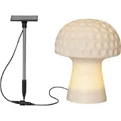 Star Trading Sandy LED-solcellelampe, 24 cm, hvit, plast, soppform