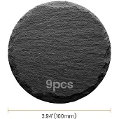 AlgoLaser Round Slate Coaster (9 Pcs) Graveringsblanketter