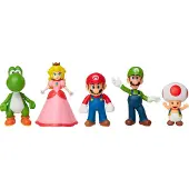 Nintendo Figurer - 5 stk. - Mario og Friends - - OneSize - Action-figur