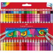 Faber Castell Sett Med 40 Dobbeltspiss Tusjpenner