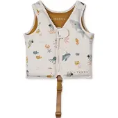 Liewood Svømmevest - 19–30 kg - Dove - Sea Skapning/Sandy - - OneSize - Svømmevest