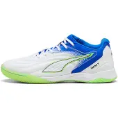 Puma Iberio V Futsal Boots Unisex, Shoes, White/Green Glare/Ultra Blue, 44.5
