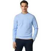 Hackett for man. HM5800120 Hs Essential Crew blue sweatshirt (L), Casual, Cotton
