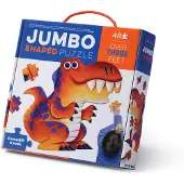 Crocodile Creek Puslespill - 48 Brikker - Jumbo Dinosaur - - OneSize - Puslespill