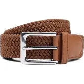 Suitable Vevd Belte Taupe Cognac Brun Størrelse