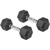 Olive Rubber Hex 5kg Hantel 2 Enheter