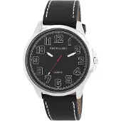 Excellanc Herreklokke 45 mm – med reim i svart kunstskinn