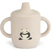 Liewood Kopp m. tut - Neil Sippy Cup - Silikon - Panda/Sandy - - OneSize - Kopp