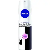 Nivea Invisible Black & White Antiperspirant Spray 48h Clear 150ml