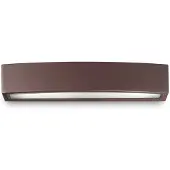 Ideal Lux utendørs vegglampe Andromeda, kaffe, bredde 45 cm E27