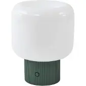 LUCANDE LED-batteridrevet bordlampe Katrin Palme, grønn, glass