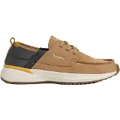 Pepe Jeans for man. PMS600029 Brown Bampton Evolve leather boat shoes (42), Flat, Split Leather, Laces, Casual