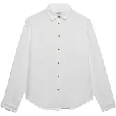 Superdry Premium Linen Slim Skjorte Med Lange Ermer